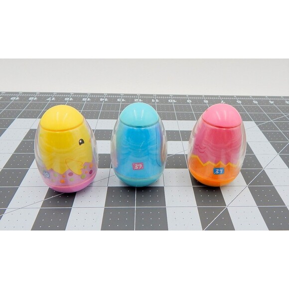 Playskool Weebles Spring Figures Blue Bunny 39 Chick 40 Pink Chick 37 Lot of 3 - Picture 4 of 7